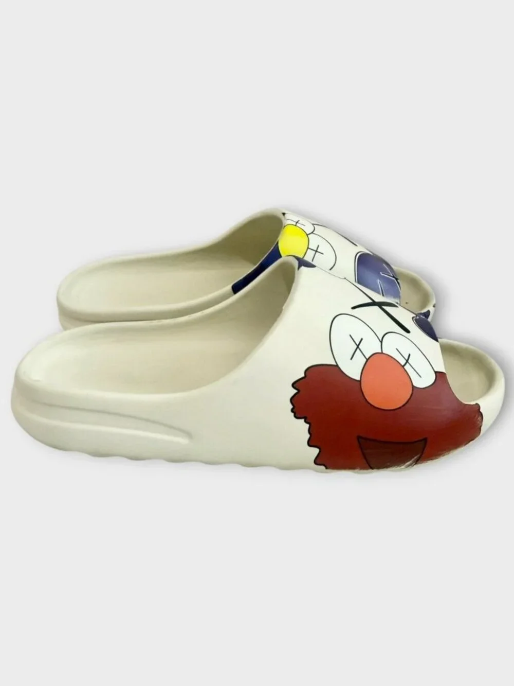 KAWS Elmo Pillow Moon Slippers Slides Sandals Size EU 44-45